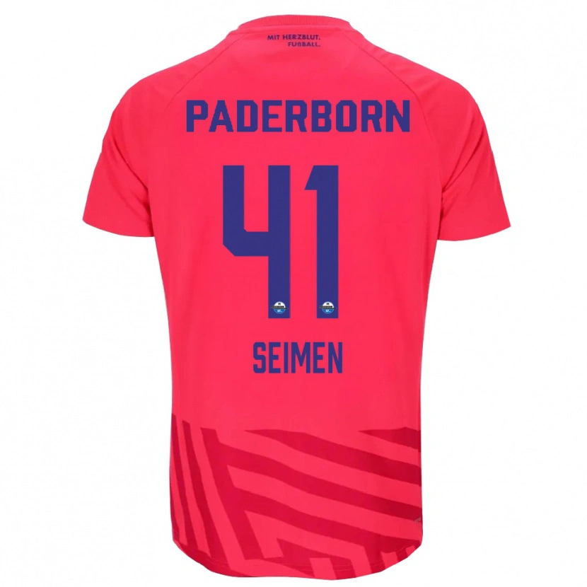 Danxen Kinder Dennis Seimen #41 Trikot Rot Schwarz Torwarttrikot 2025/26