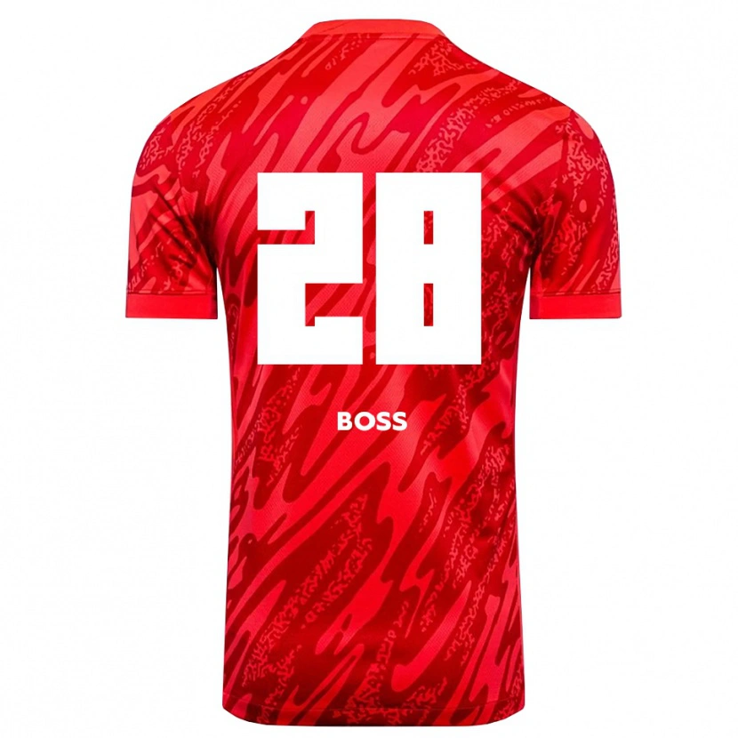 Danxen Kinder Tim Boss #28 Trikot Rot Weiß Torwarttrikot 2025/26