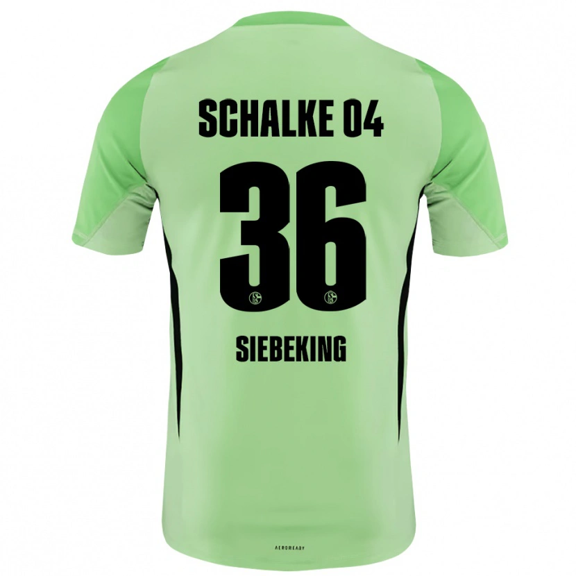 Danxen Kinder Johannes Siebeking #36 Trikot Hellgrün Schwarz Torwarttrikot 2025/26