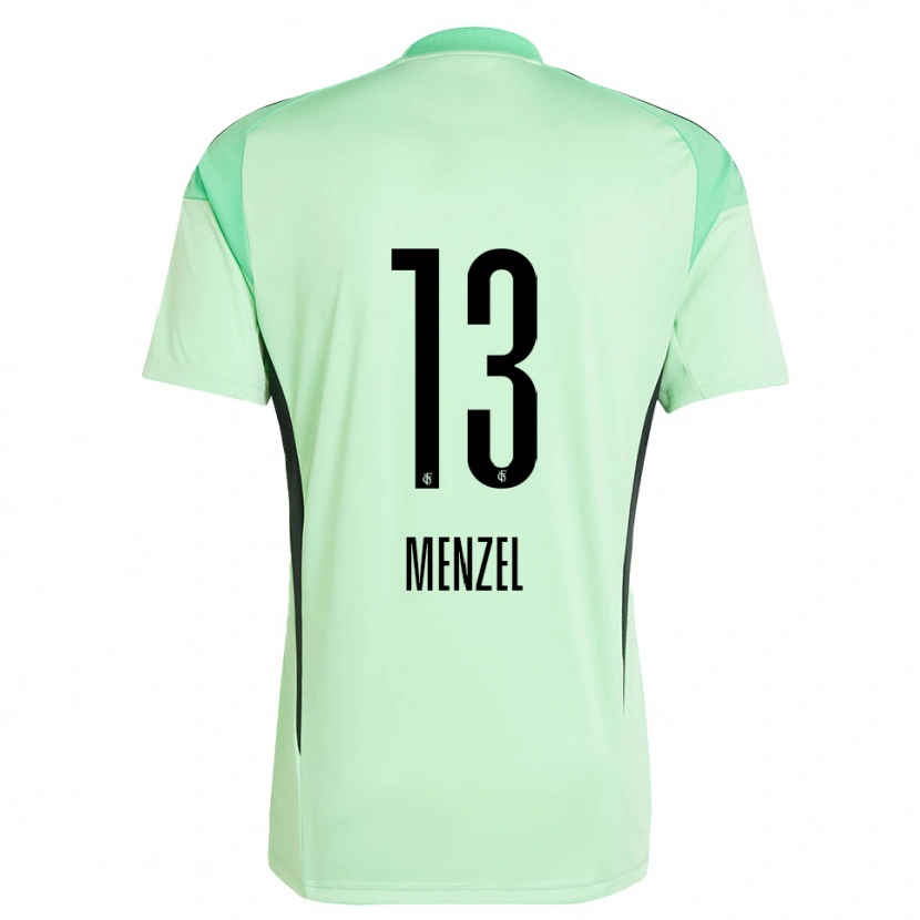 Danxen Kinder Phillip Menzel #13 Trikot Hellgrün Schwarz Torwarttrikot 2025/26