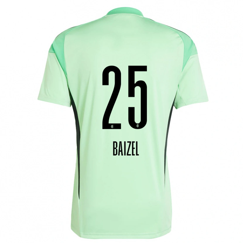 Danxen Kinder David Baizel #25 Trikot Hellgrün Schwarz Torwarttrikot 2025/26