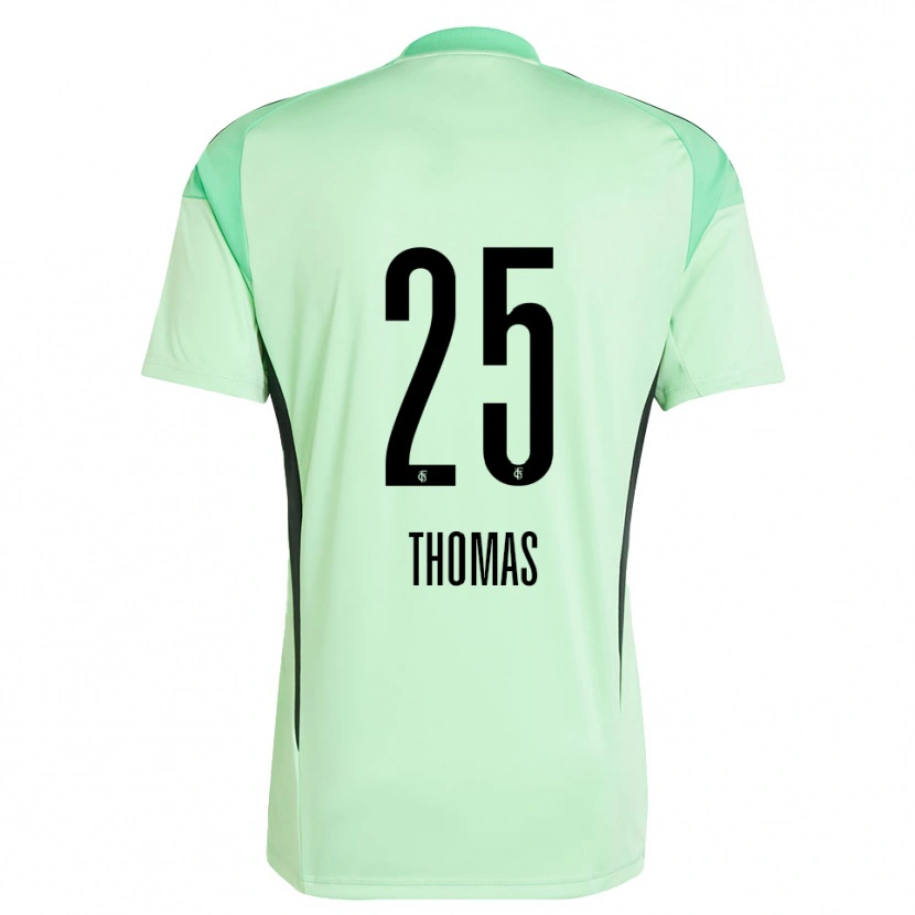 Danxen Kinder Jakob Thomas #25 Trikot Hellgrün Schwarz Torwarttrikot 2025/26