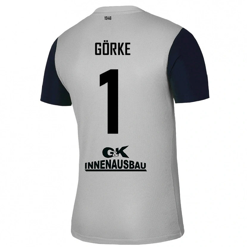 Danxen Kinder Arthur Görke #1 Trikot Grau Schwarz Torwarttrikot 2025/26