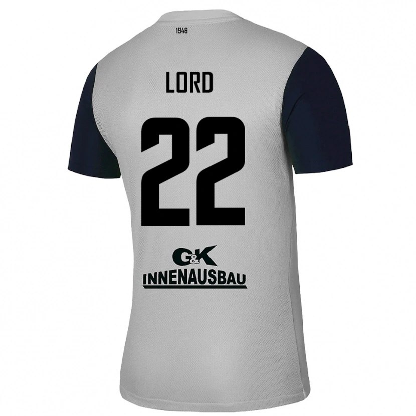 Danxen Kinder Louis Lord #22 Trikot Grau Schwarz Torwarttrikot 2025/26