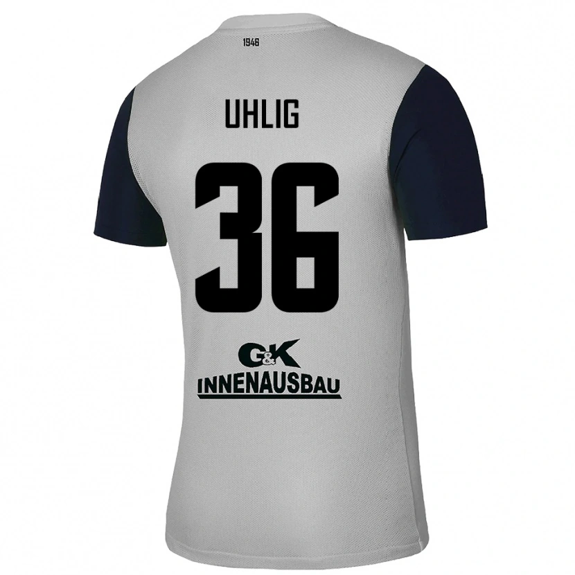 Danxen Kinder Max Uhlig #36 Trikot Grau Schwarz Torwarttrikot 2025/26