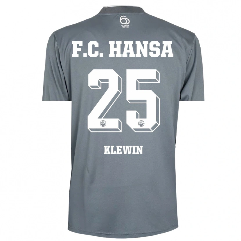 Danxen Kinder Philipp Klewin #25 Trikot Hellgrau Weiß Torwarttrikot 2025/26