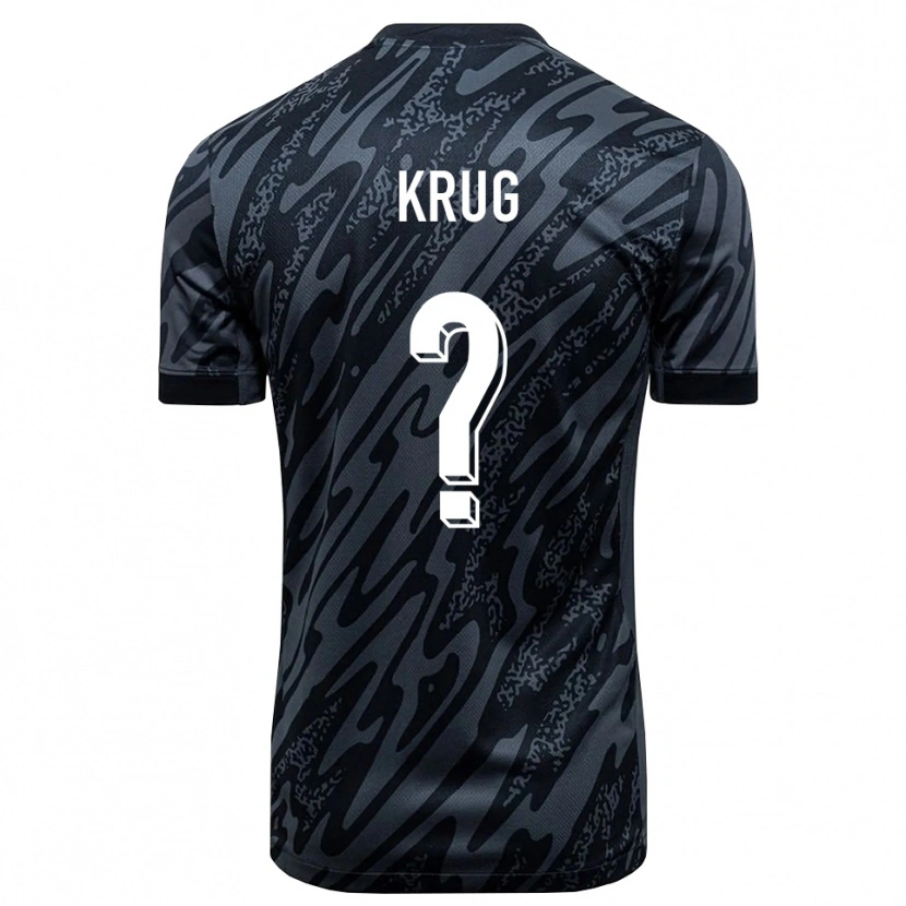 Danxen Kinder Jannis Krug #0 Trikot Schwarzgrau Torwarttrikot 2025/26