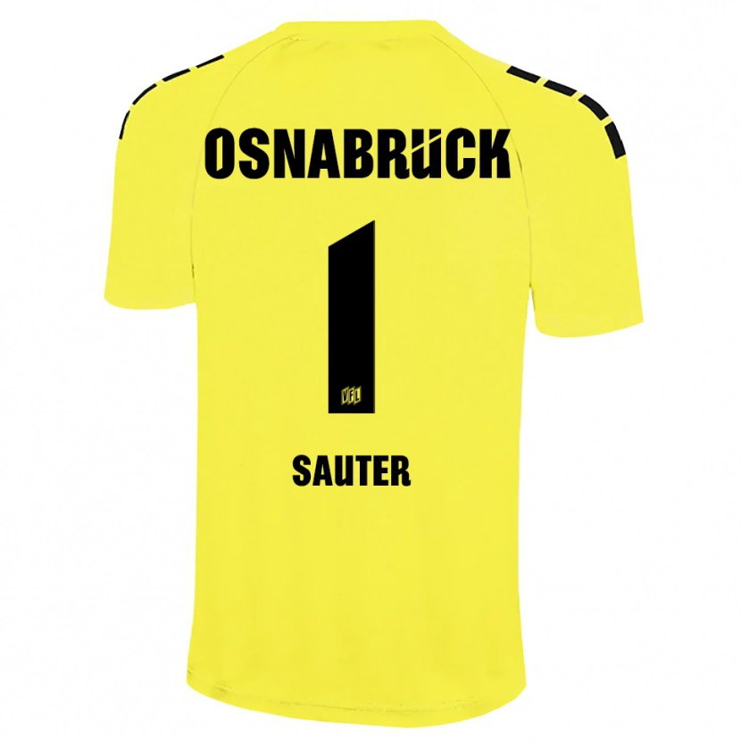 Danxen Kinder Niklas Sauter #1 Trikot Gelb Schwarz Torwarttrikot 2025/26