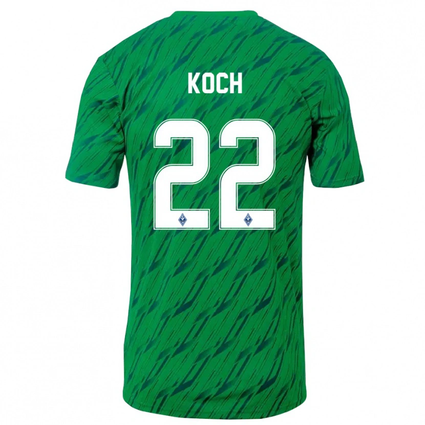 Danxen Kinder Nico Koch #22 Trikot Grün Weiß Torwarttrikot 2025/26