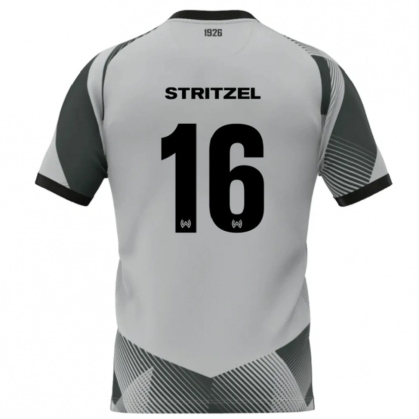 Danxen Kinder Florian Stritzel #16 Trikot Hellgrau Weiß Torwarttrikot 2025/26