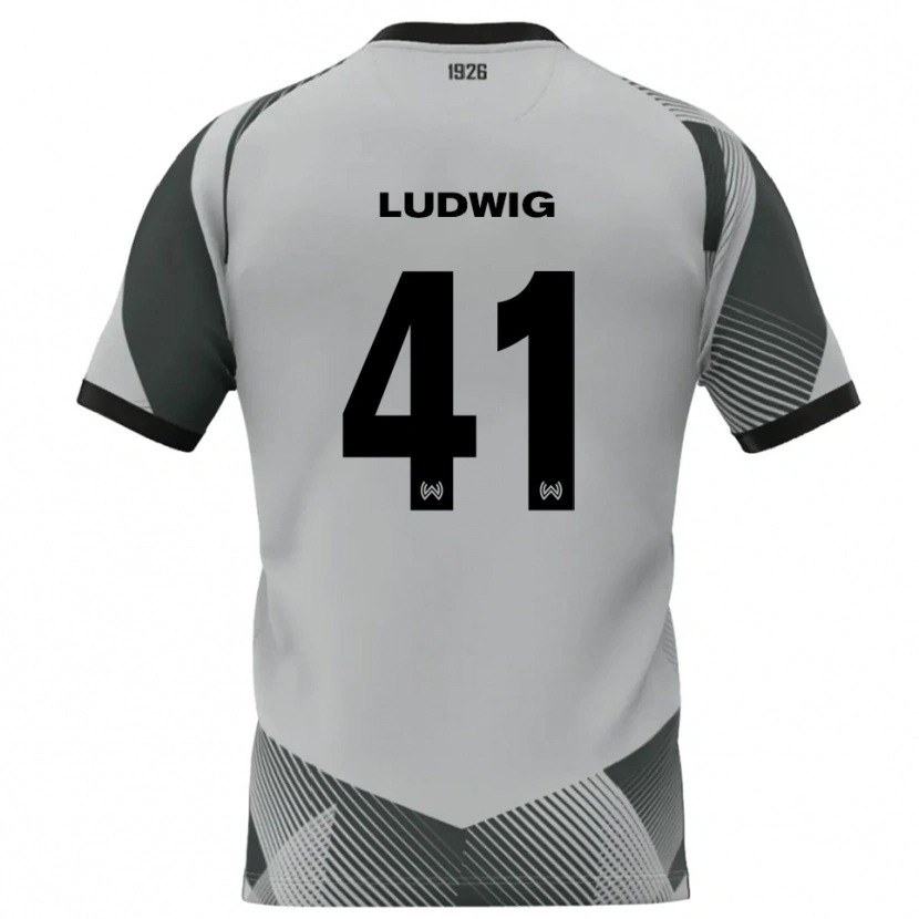 Danxen Kinder Finn Ludwig #41 Trikot Hellgrau Weiß Torwarttrikot 2025/26