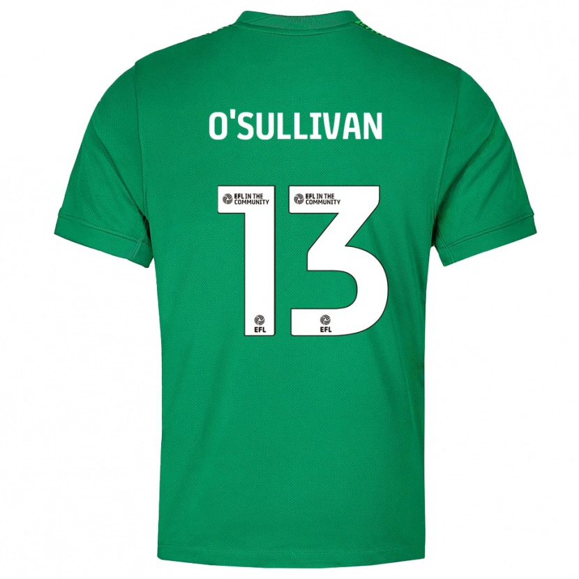 Danxen Kinder William O'Sullivan #13 Trikot Grün Weiß Torwarttrikot 2025/26