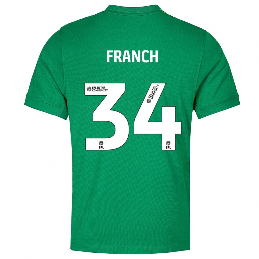 Danxen Kinder Adrianna Franch #34 Trikot Grün Weiß Torwarttrikot 2025/26
