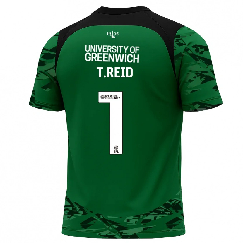 Danxen Kinder Tommy Reid #1 Trikot Grün Schwarz Torwarttrikot 2025/26