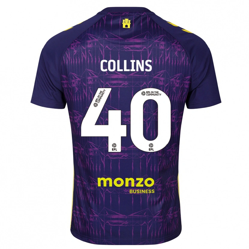 Danxen Kinder Brad Collins #40 Trikot Violett Gelb Torwarttrikot 2025/26