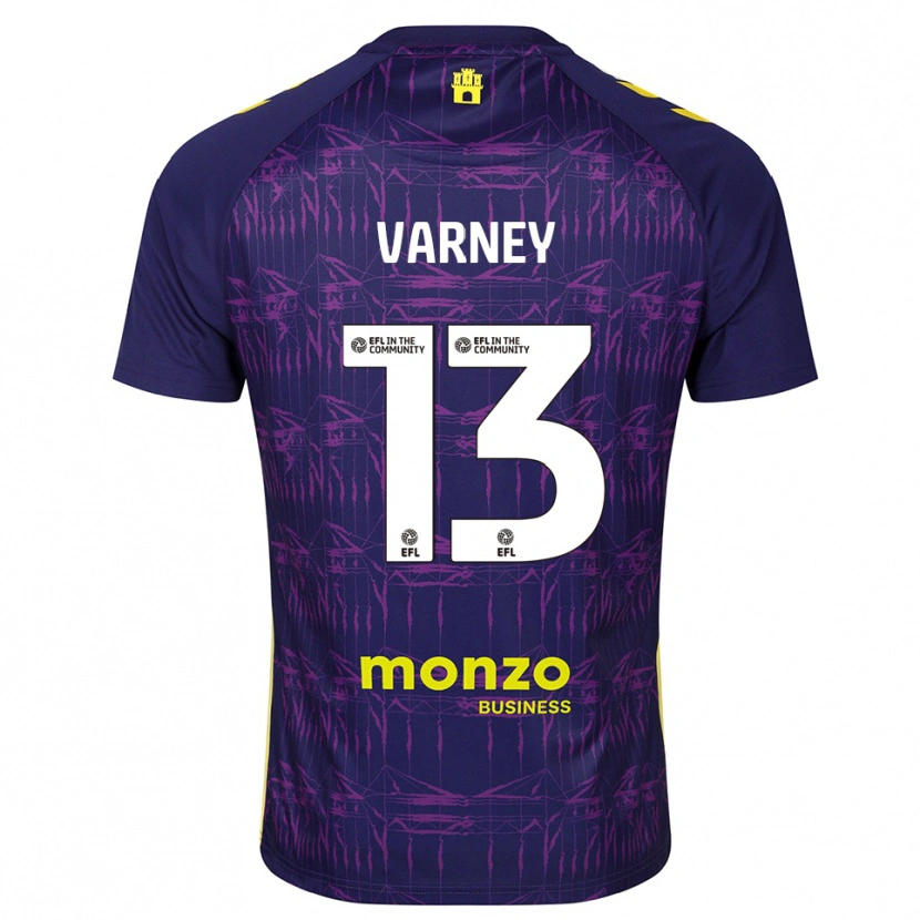 Danxen Kinder Oscar Varney #13 Trikot Violett Gelb Torwarttrikot 2025/26