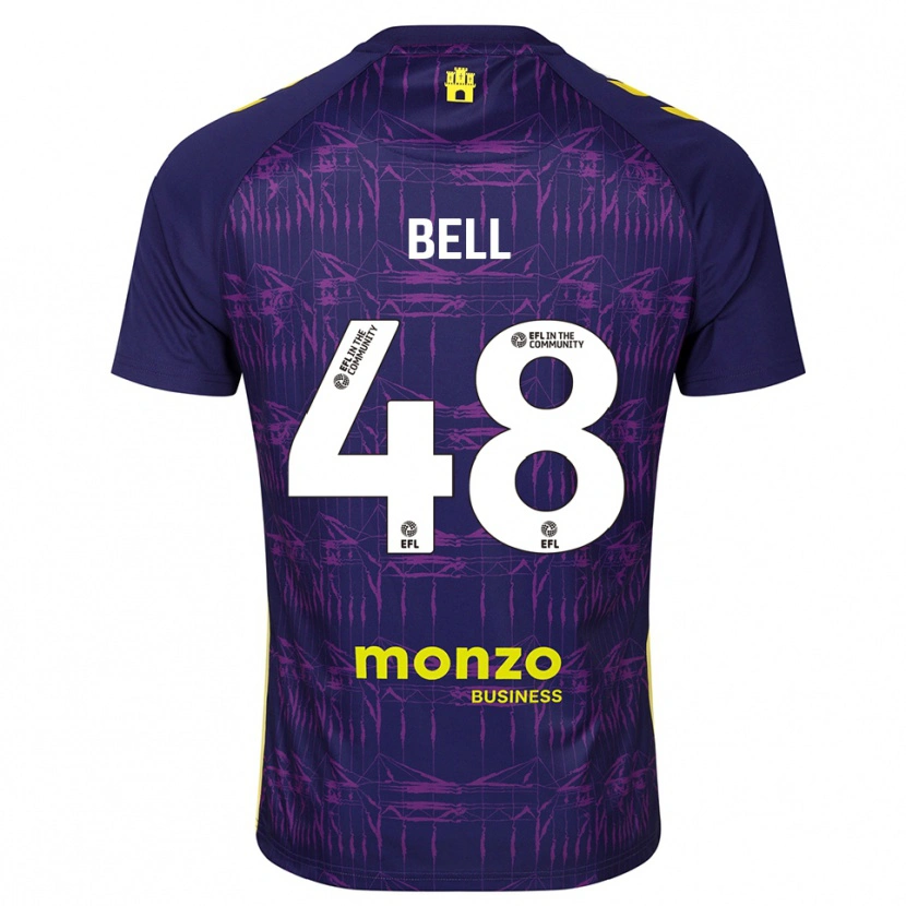 Danxen Kinder Luke Bell #48 Trikot Violett Gelb Torwarttrikot 2025/26