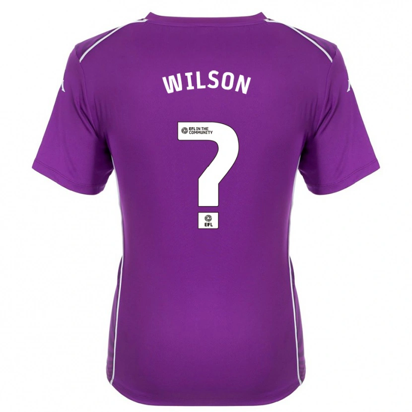 Danxen Kinder George Wilson #0 Trikot Violett Weiß Torwarttrikot 2025/26