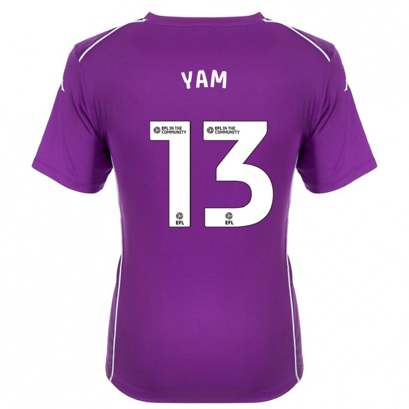 Danxen Kinder Callum Yam #13 Trikot Violett Weiß Torwarttrikot 2025/26