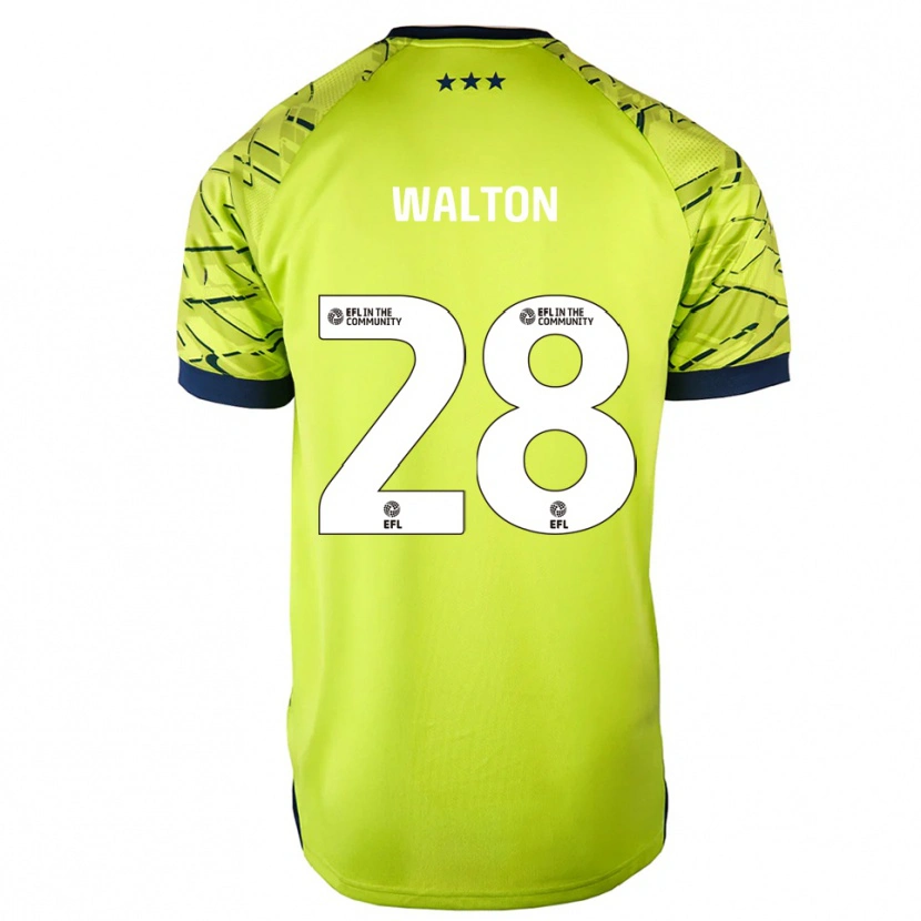 Danxen Kinder Christian Walton #28 Trikot Grün Gelb Torwarttrikot 2025/26