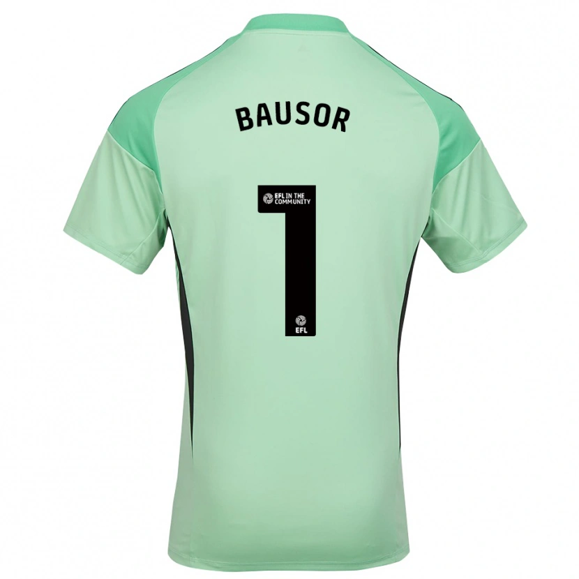 Danxen Kinder Stevie Bausor #1 Trikot Hellgrün Schwarz Torwarttrikot 2025/26