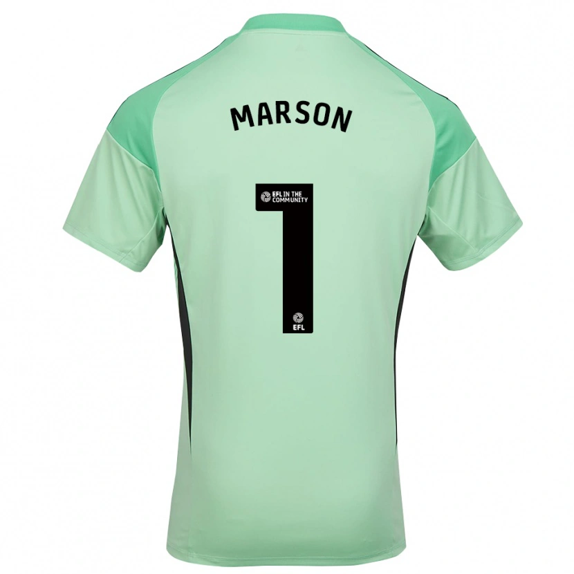 Danxen Kinder Freddie Marson #1 Trikot Hellgrün Schwarz Torwarttrikot 2025/26