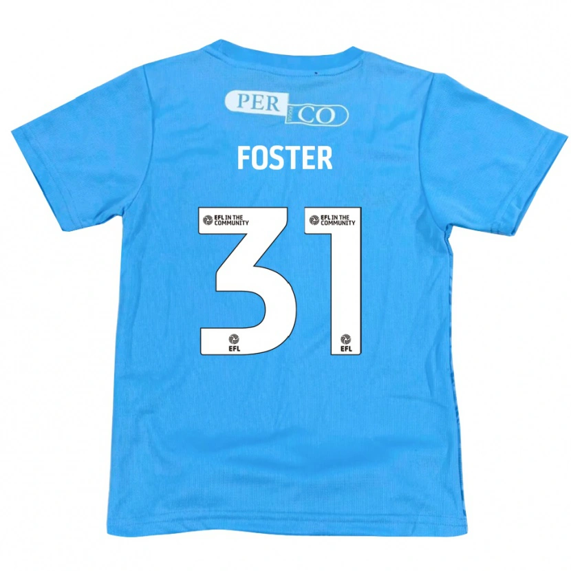Danxen Kinder Owen Foster #31 Trikot Blau Weiß Torwarttrikot 2025/26