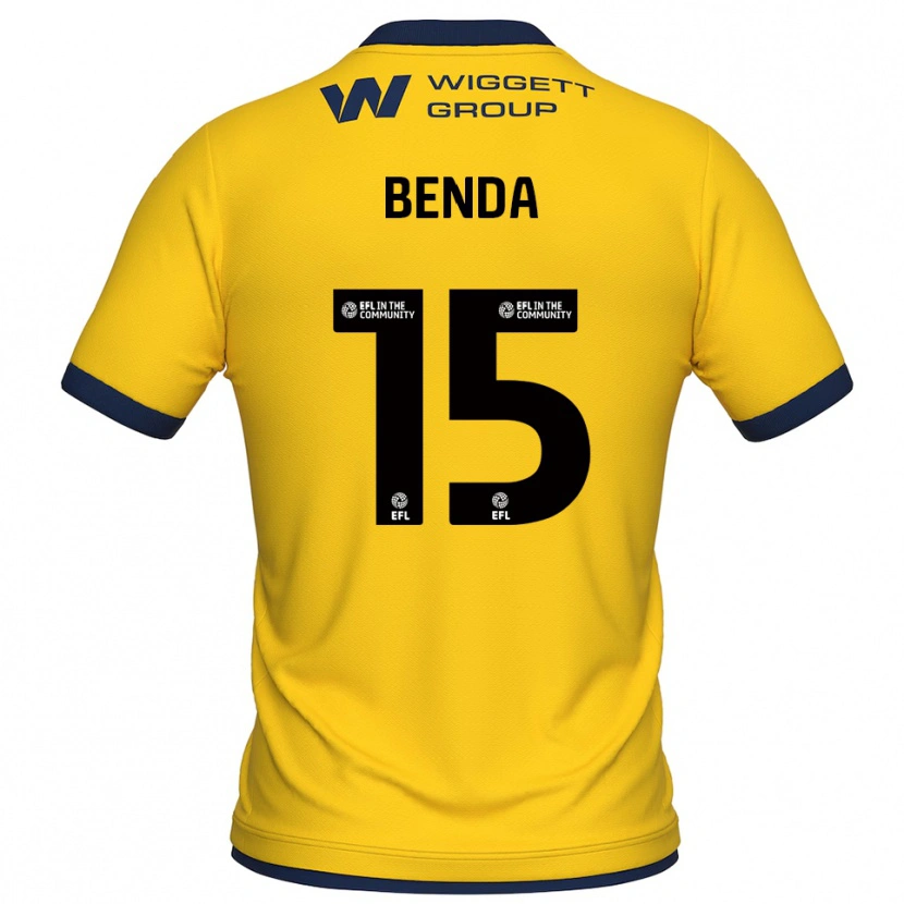 Danxen Kinder Steven Benda #15 Trikot Gelb Schwarz Torwarttrikot 2025/26