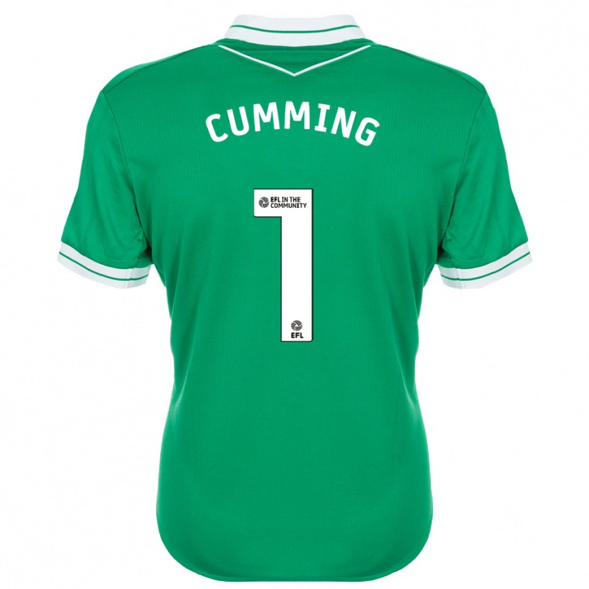 Danxen Kinder Jamie Cumming #1 Trikot Grün Weiß Torwarttrikot 2025/26