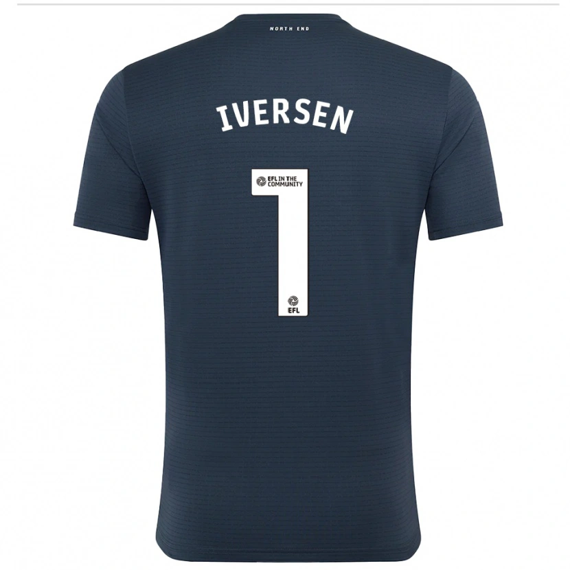 Danxen Kinder Daniel Iversen #1 Trikot Schwarz Weiß Torwarttrikot 2025/26