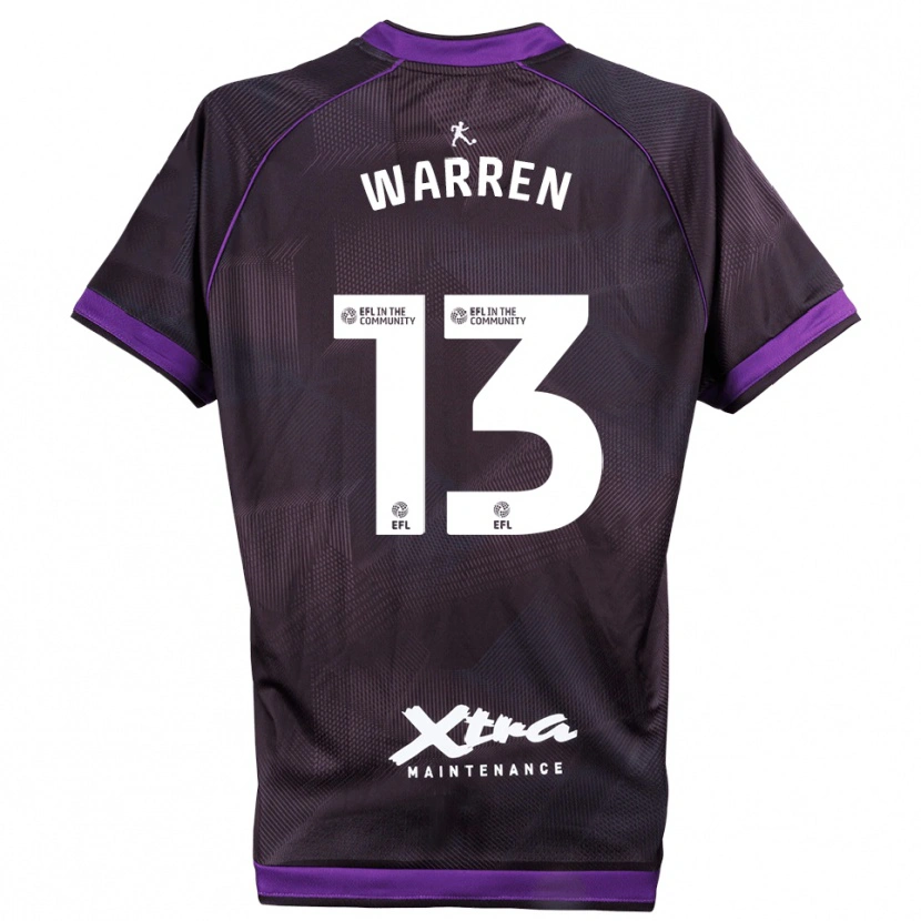 Danxen Kinder Charlie Warren #13 Trikot Violett Weiß Torwarttrikot 2025/26