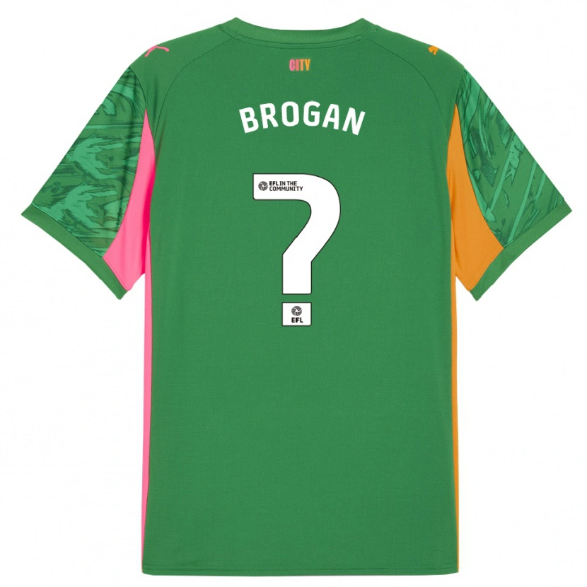 Danxen Kinder Adam Brogan #0 Trikot Grün Orange Torwarttrikot 2025/26