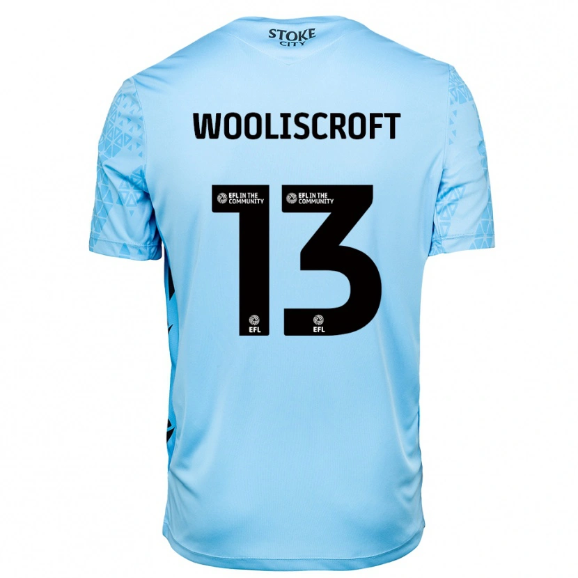Danxen Kinder Morgan Wooliscroft #13 Trikot Himmelblau Schwarz Torwarttrikot 2025/26