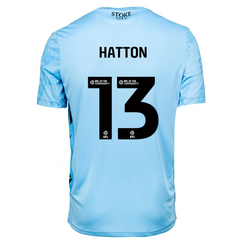 Danxen Kinder Oscar Hatton #13 Trikot Himmelblau Schwarz Torwarttrikot 2025/26