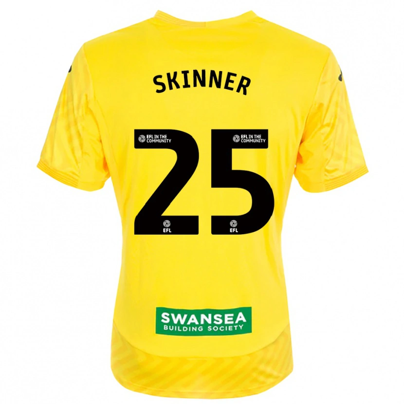 Danxen Kinder Claire Skinner #25 Trikot Gelb Schwarz Torwarttrikot 2025/26