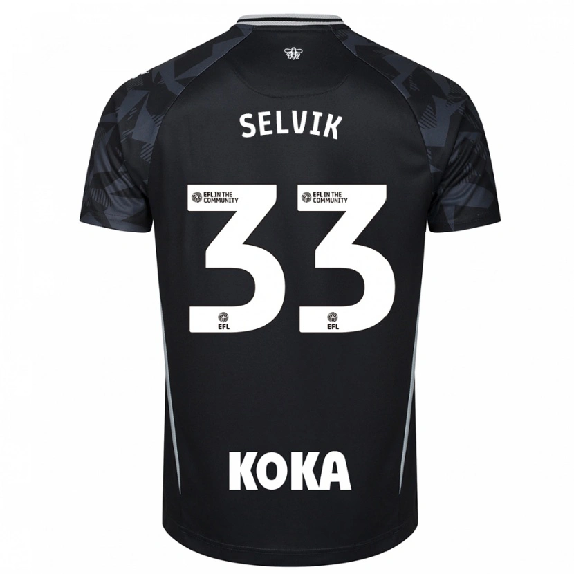 Danxen Kinder Egil Selvik #33 Trikot Schwarz Blau Torwarttrikot 2025/26