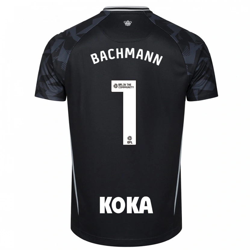 Danxen Kinder Daniel Bachmann #1 Trikot Schwarz Blau Torwarttrikot 2025/26