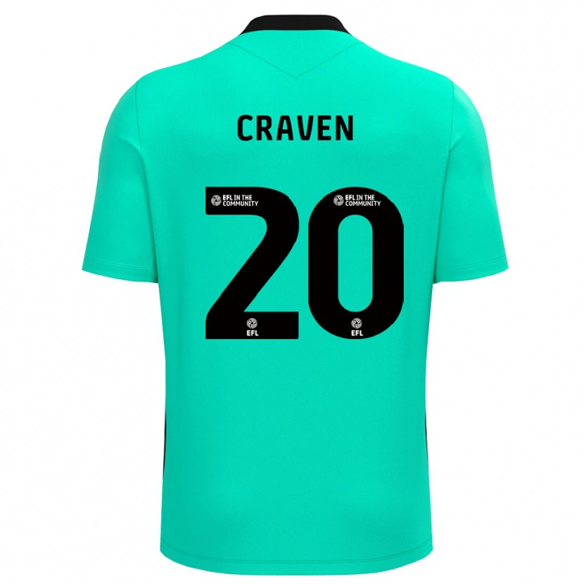 Danxen Kinder Lizzie Craven #20 Trikot Mittel Türkis Torwarttrikot 2025/26