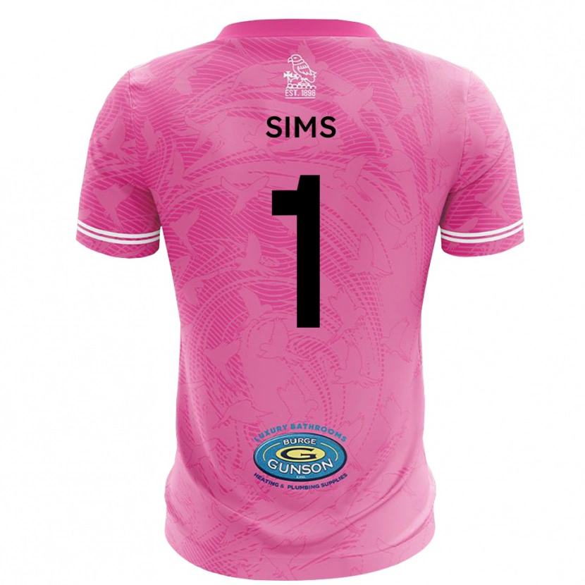 Danxen Kinder Jack Sims #1 Trikot Pink Weiß Torwarttrikot 2025/26