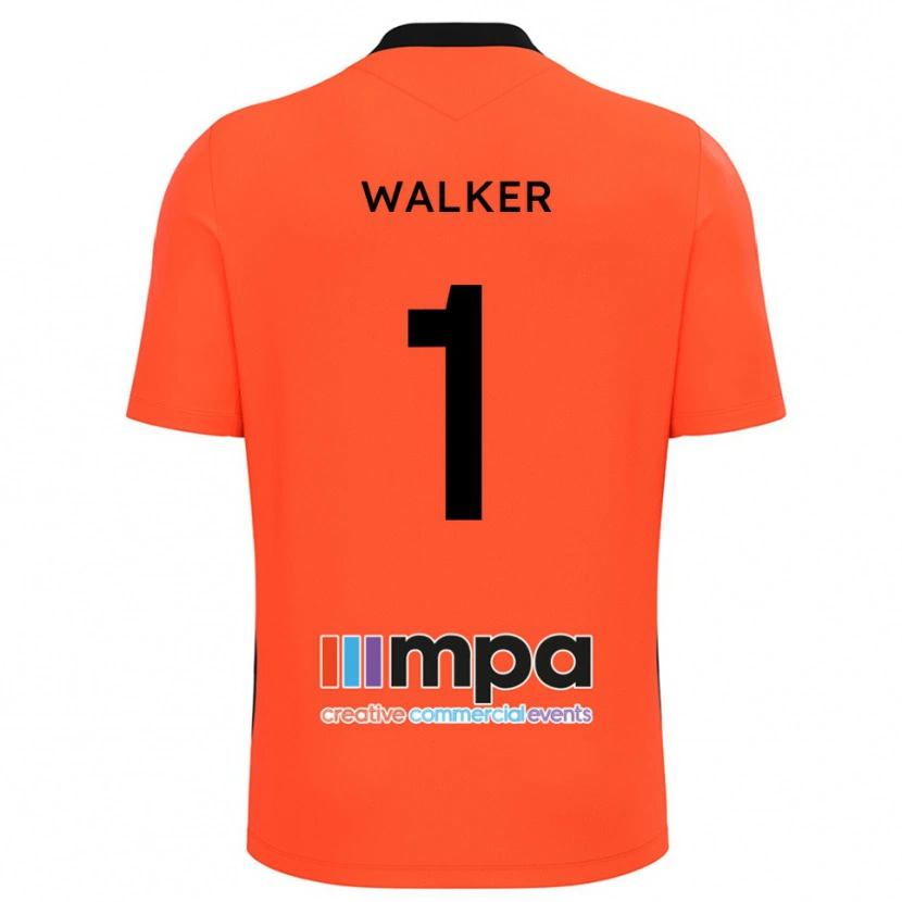 Danxen Kinder Laurie Walker #1 Trikot Orange Schwarz Torwarttrikot 2025/26
