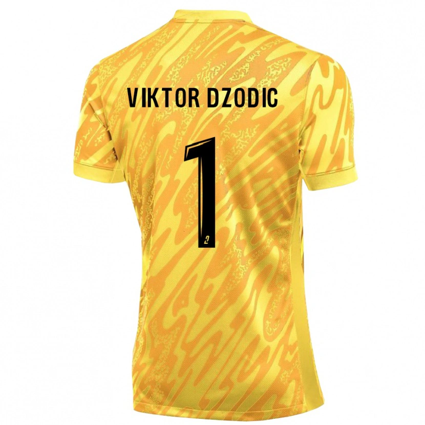 Danxen Kinder Viktor Dzodic #1 Trikot Orange Gelb Torwarttrikot 2025/26