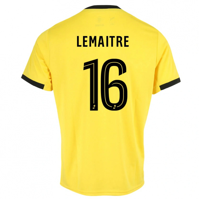 Danxen Kinder Nicolas Lemaître #16 Trikot Gelb Schwarz Torwarttrikot 2025/26
