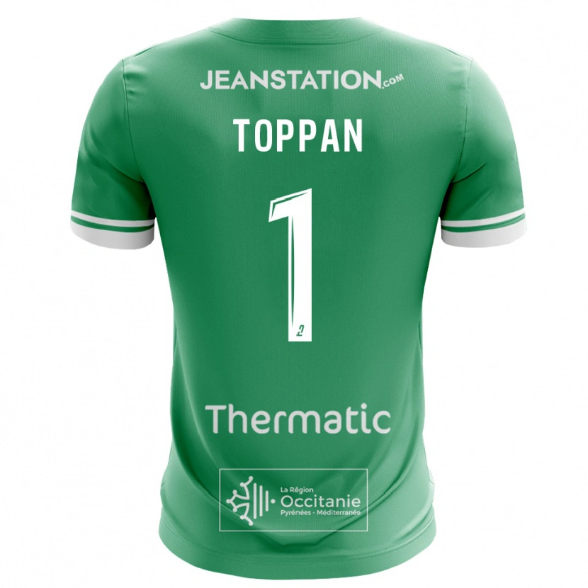 Danxen Kinder Mae Toppan #1 Trikot Grün Weiß Torwarttrikot 2025/26