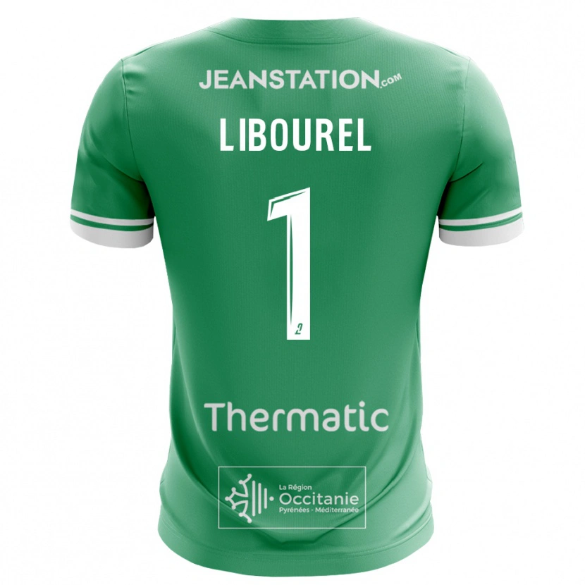Danxen Kinder Laurie Libourel #1 Trikot Grün Weiß Torwarttrikot 2025/26