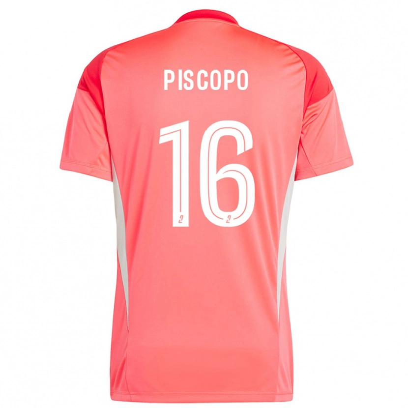 Danxen Kinder Ange Piscopo #16 Trikot Orange Rot Weiß Torwarttrikot 2025/26