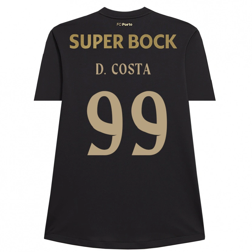 Danxen Kinder Diogo Costa #99 Trikot Schwarz Braun Torwarttrikot 2025/26