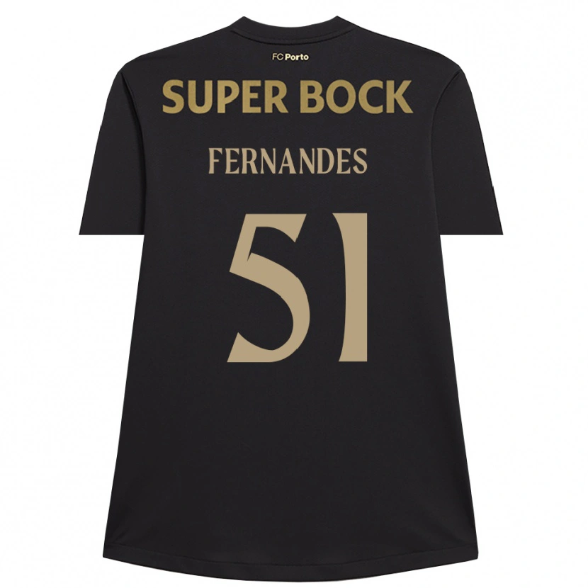 Danxen Kinder Diogo Fernandes #51 Trikot Schwarz Braun Torwarttrikot 2025/26