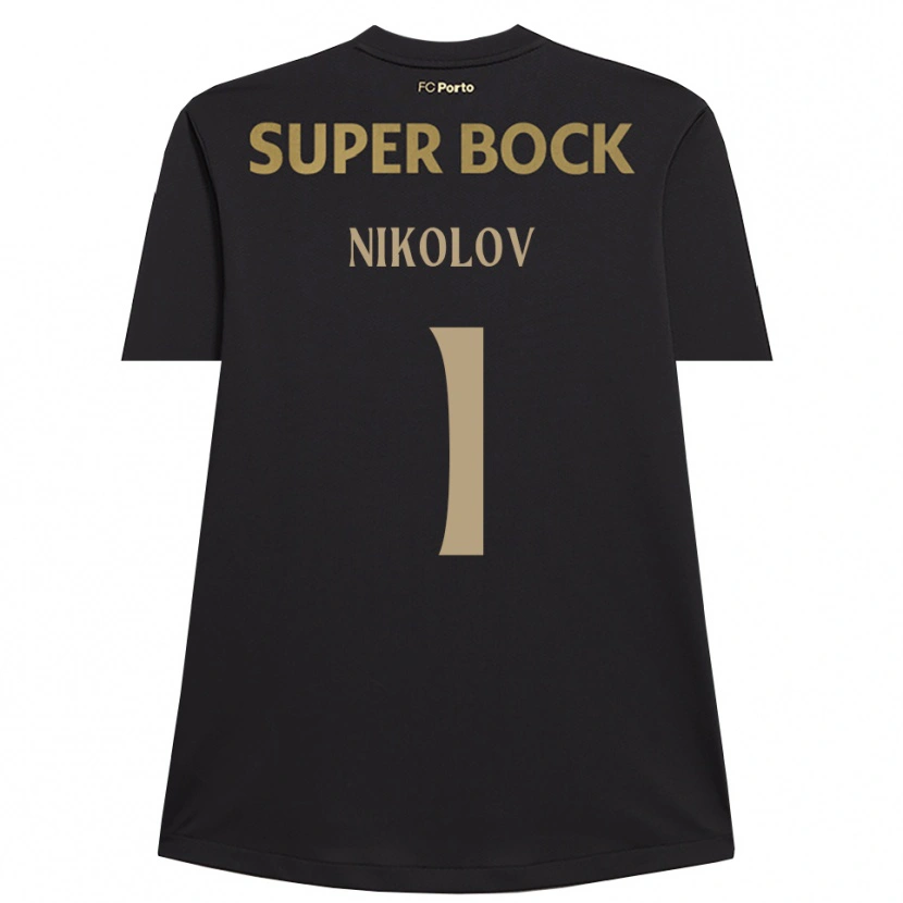Danxen Kinder Antoni Nikolov #1 Trikot Schwarz Braun Torwarttrikot 2025/26