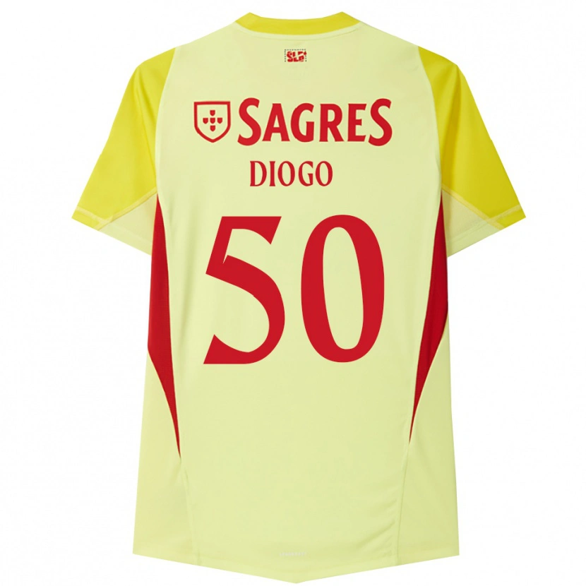 Danxen Kinder Diogo Ferreira #50 Trikot Gelb Rot Torwarttrikot 2025/26