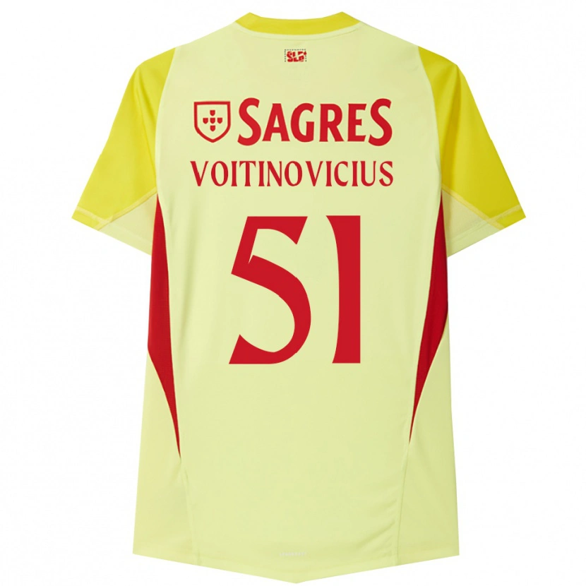Danxen Kinder Arnas Voitinovičius #51 Trikot Gelb Rot Torwarttrikot 2025/26